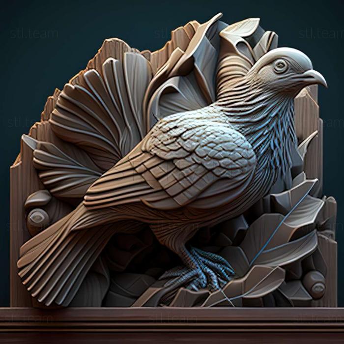 3D model pigeon (STL)